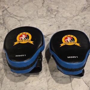 Mengshi Black and Blue MMA Punch Mitts